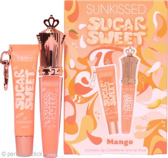 Sunkissed x Love Hearts Gift Set 6ml Lip Gloss + 16ml Conditioner Lip - Cherry
