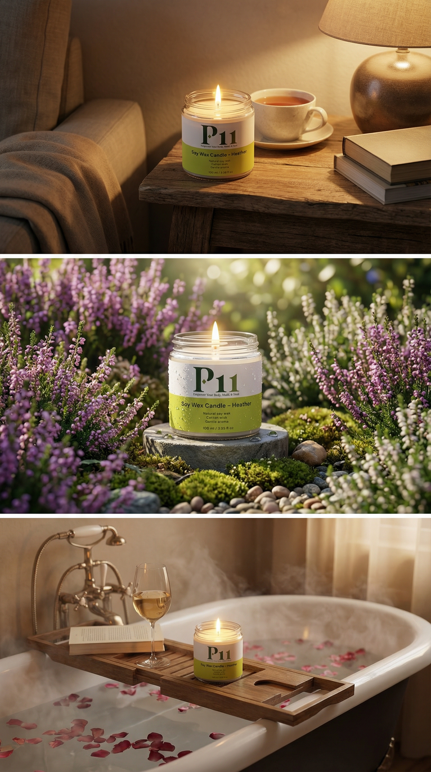 P11 - Soy Wax Candle - Heather