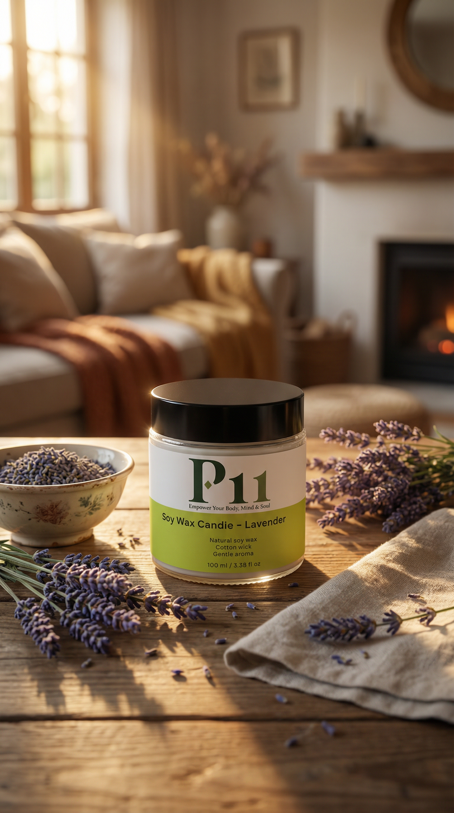 P-11 - Soy Wax Candle, Lavender