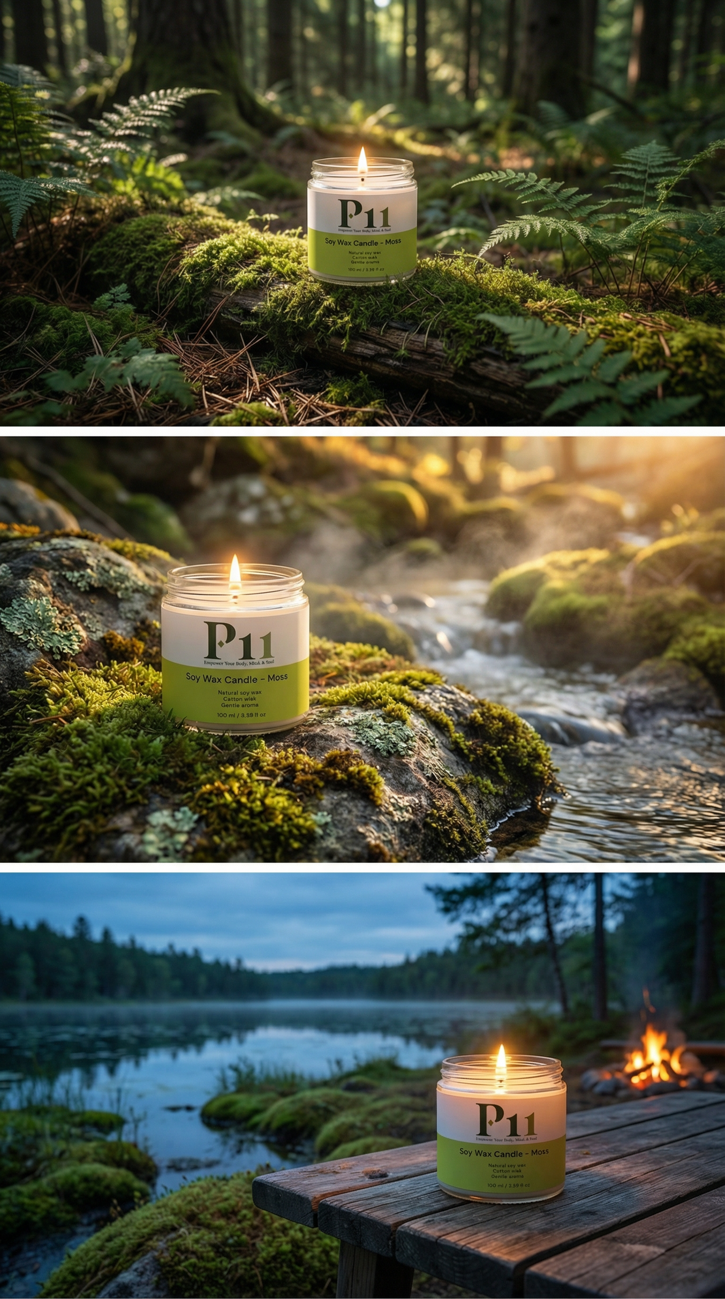 P11 - Soy Wax Candle, Moss