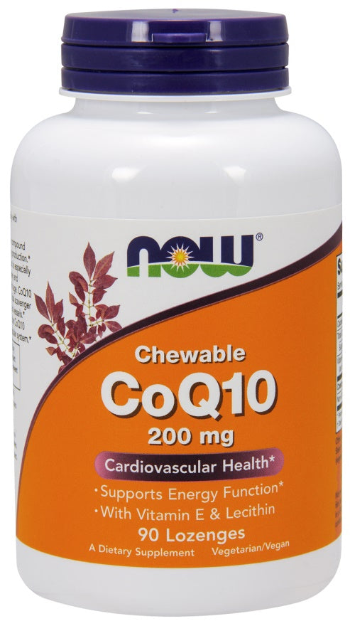 CoQ10 mit Lecithin & Vitamin E, 200mg (Kautablette) - 90 Lutschtabletten