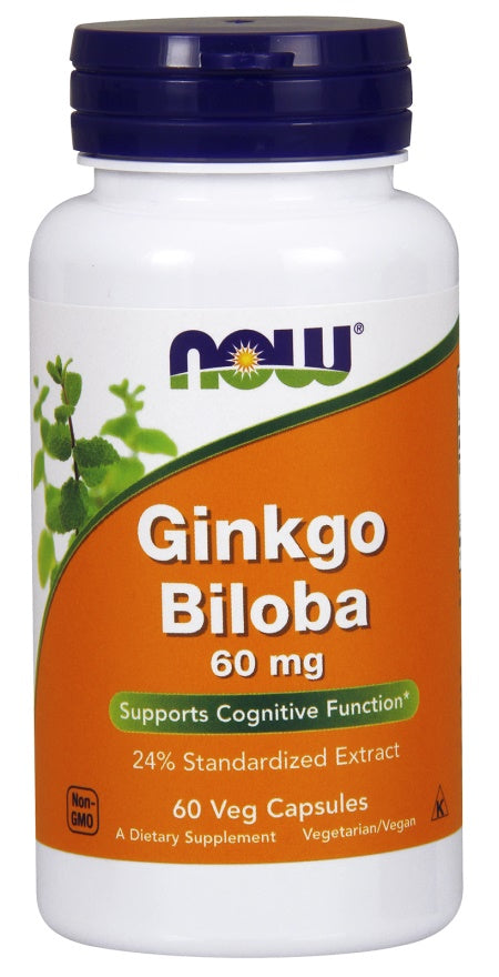 Ginkgo Biloba, 60mg - 60 pflanzliche Kapseln