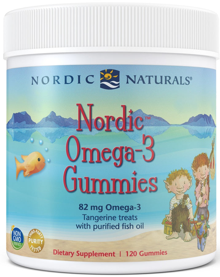 Nordic Omega-3 Gummies, 82 mg Mandarinen-Leckerlis – 120 Gummis