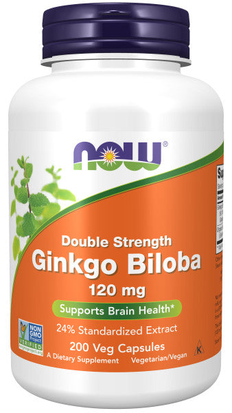 Ginkgo Biloba Doppelstärke, 120 mg – 200 pflanzliche Kapseln