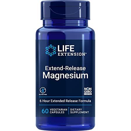 Magnesium mit verlängerter Freisetzung – 60 pflanzliche Kapseln