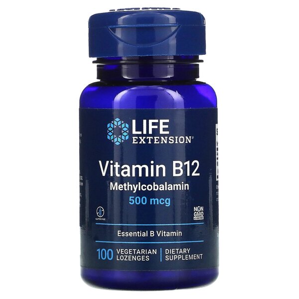 Vitamin B12 Methylcobalamin, 500mcg - 100 vegetarische Lutschtabletten