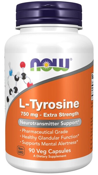 L-Tyrosin, Extra Stark 750mg - 90 vegane Kapseln