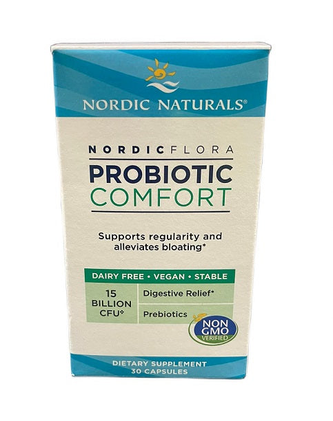 Nordic Flora Probiotic Comfort, 15 Milliarden KBE – 30 Kapseln