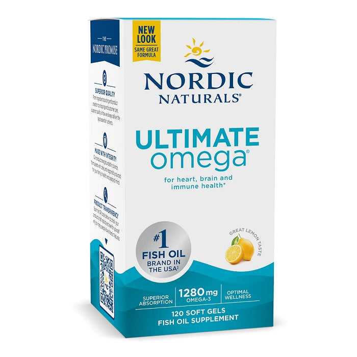 Ultimate Omega, 1280mg Zitrone (EAN 768990027901) - 120 Weichkapseln