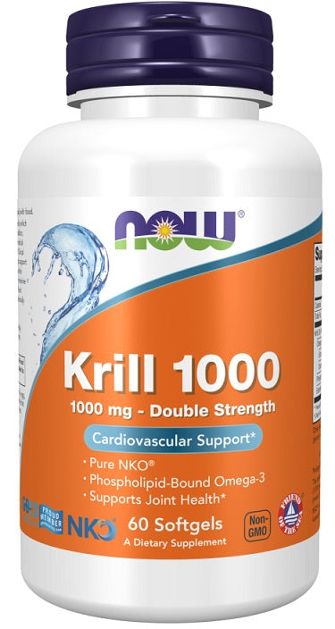 Krillöl, 1000mg doppelte Stärke – 60 Weichkapseln