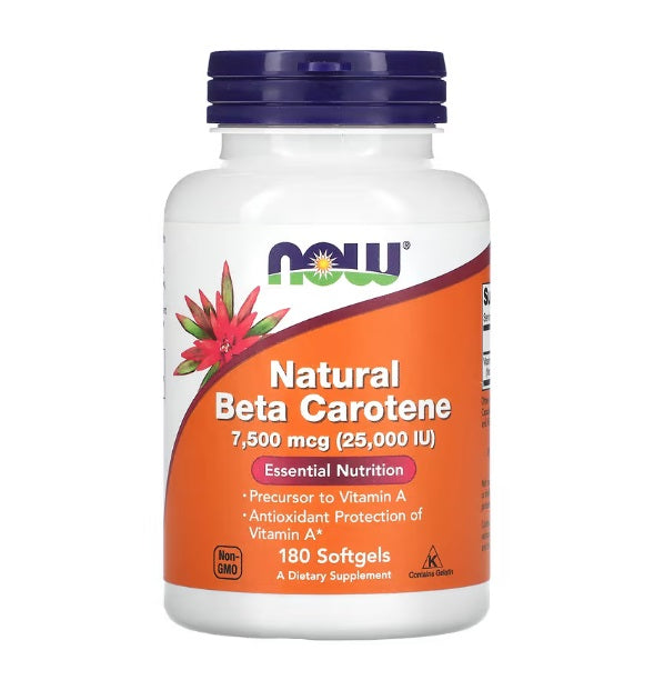 Beta-Carotin Natürlich, 25 000 IE - 180 Weichkapseln