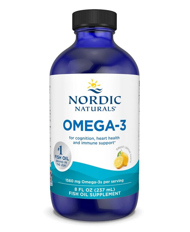 Omega-3, 1560 mg Zitrone – 237 ml.