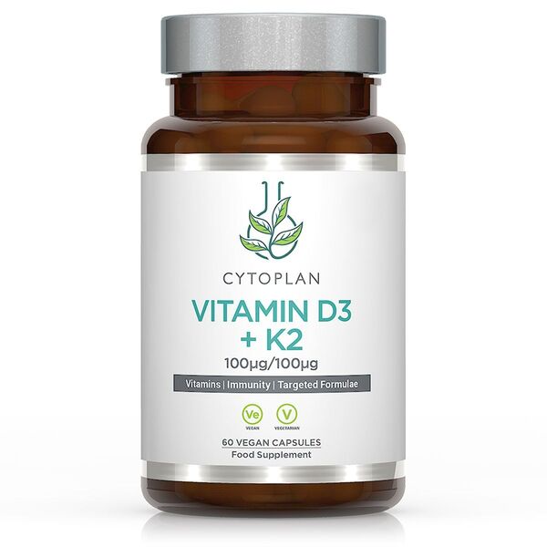 Vitamin D3 + K2 - 60 pflanzliche Kapseln