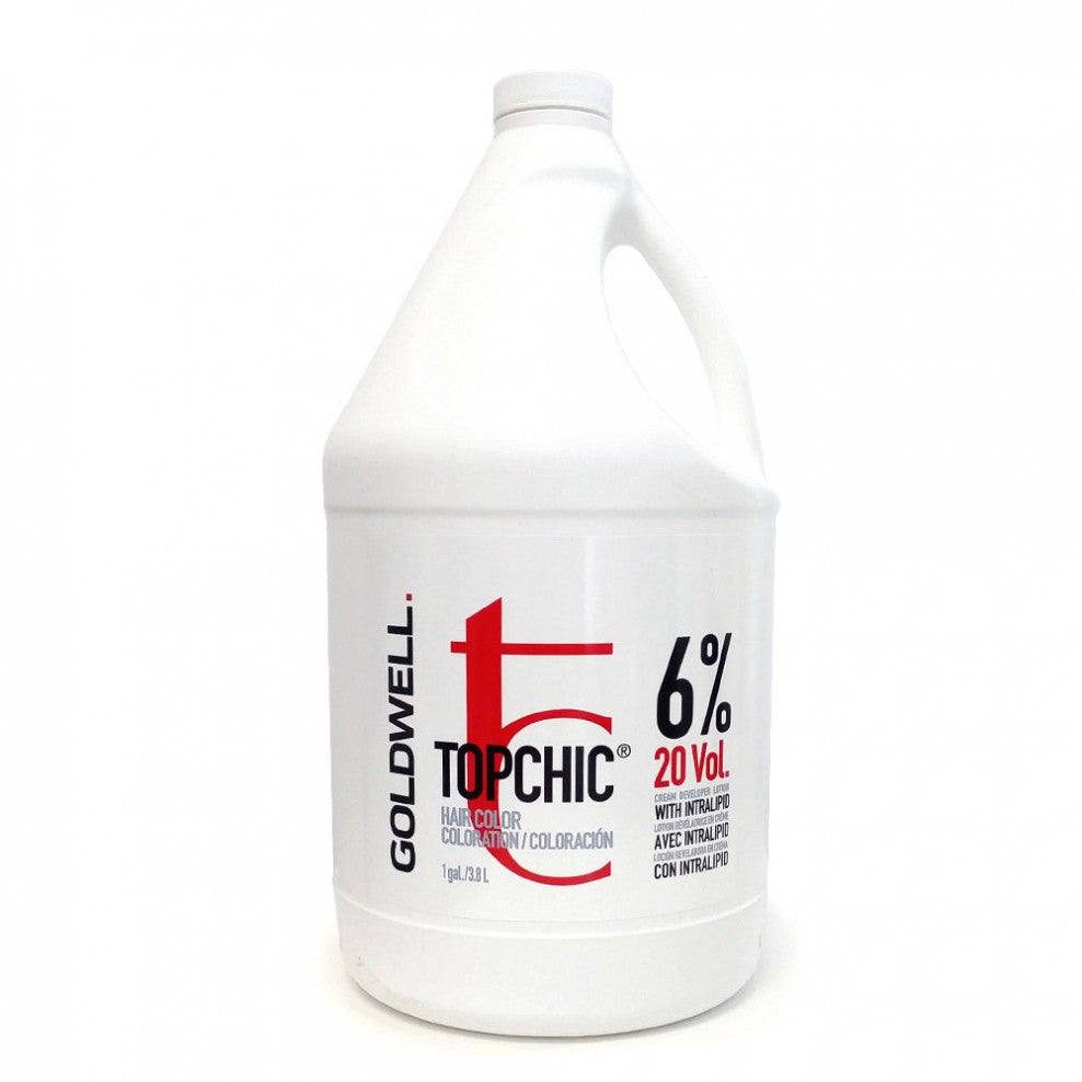 Goldwell TopChic Permanent Hair Color 12% 40 Vol. Cream Developer Lotion 946ml