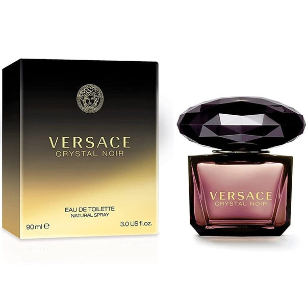 Versace Crystal Noir Eau de Toilette 90ml bottle and box