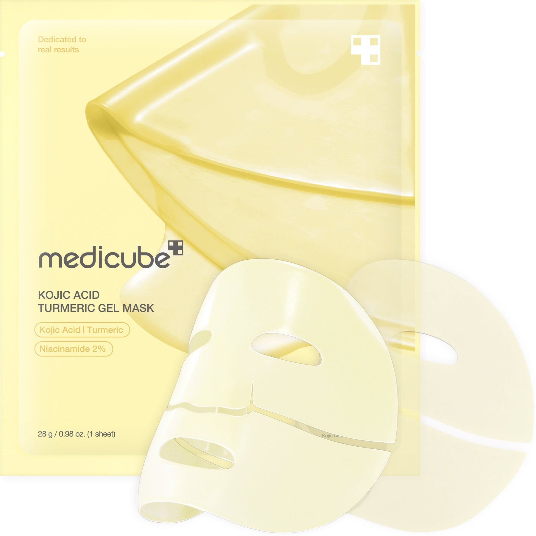Medicube Brightening Kojic Acid Turmeric Gel Mask 4x28g