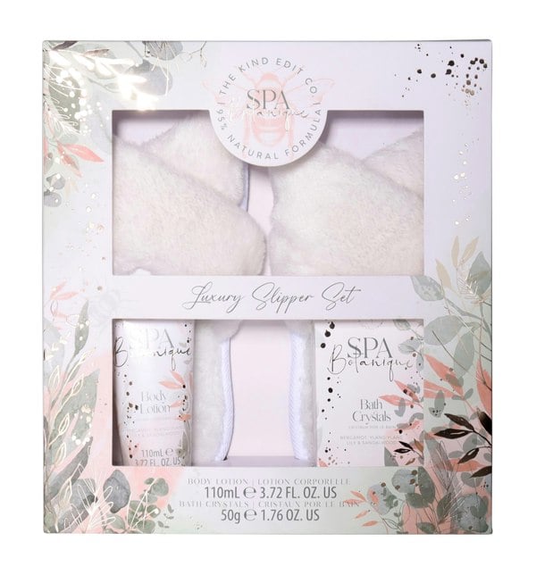 The Kind Edit Co. Spa Botanique Bath Robe Gift Set 50ml Body Lotion + 120ml Body Butter + Bath Robe