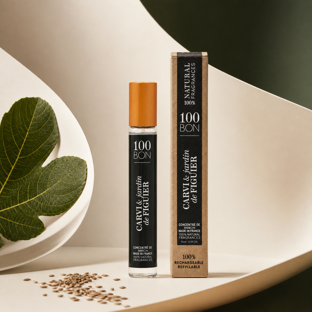 100BON Carvi & Jardin de Figuier 15ml editorial campaign image