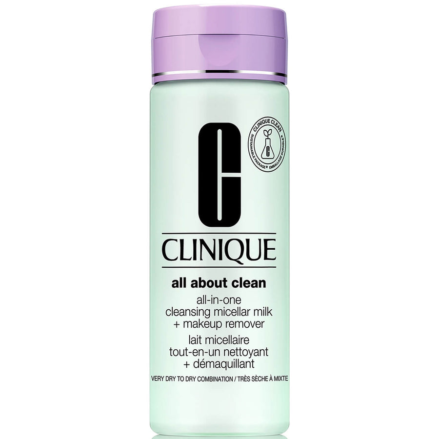 Clinique All About Clean All-In-One Cleansing Micellar Milk + Makeup Remover 200ml - Very Dry To Dry Combination Skin