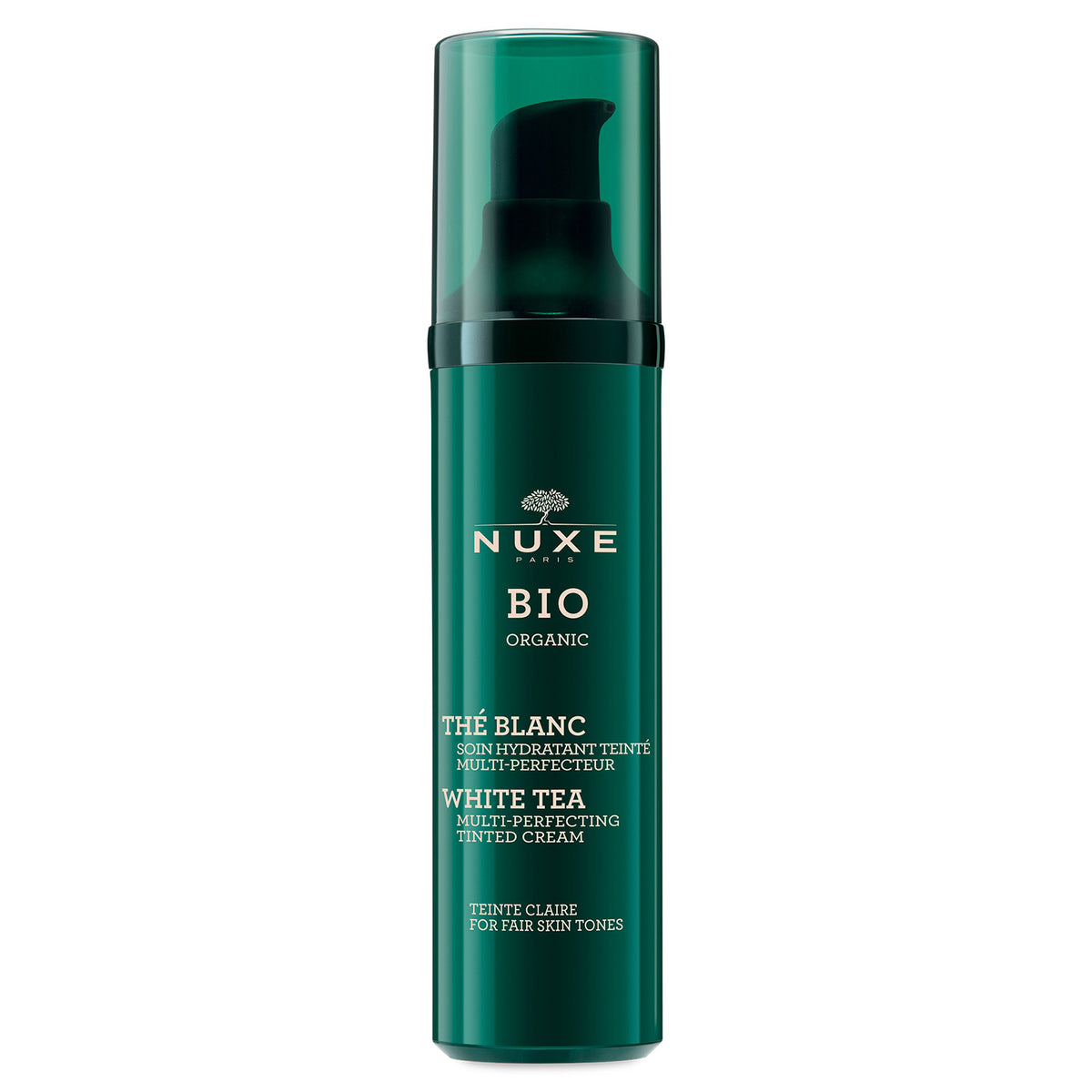 Nuxe Bio Organic White Tea Multi-Perfecting Tinted Face Cream 50ml - Fair Skin Tones