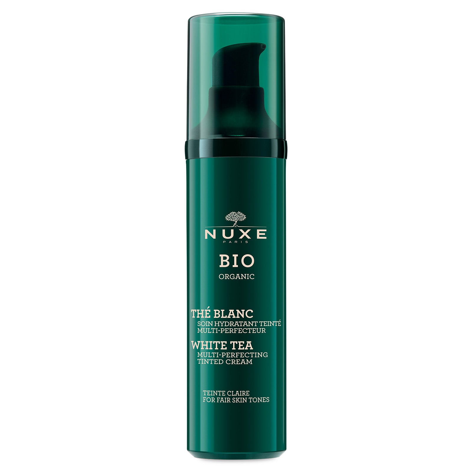 Nuxe Bio Organic Getönte Multi-Perfektionierende Creme mit weißem Tee 50ml - Helle Hauttöne