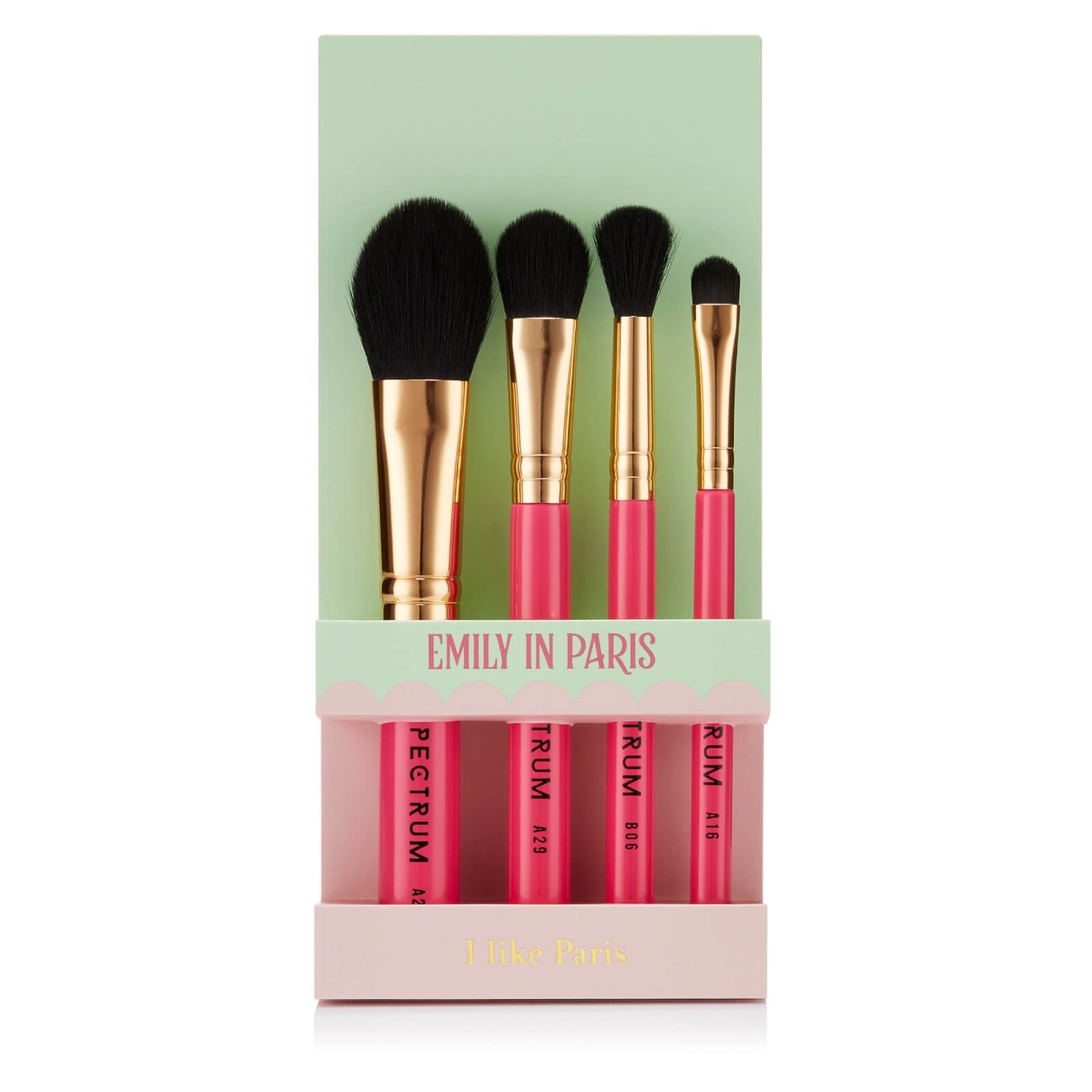Emily In Paris Gift Set Paddle Brush + Round Brush + Comb