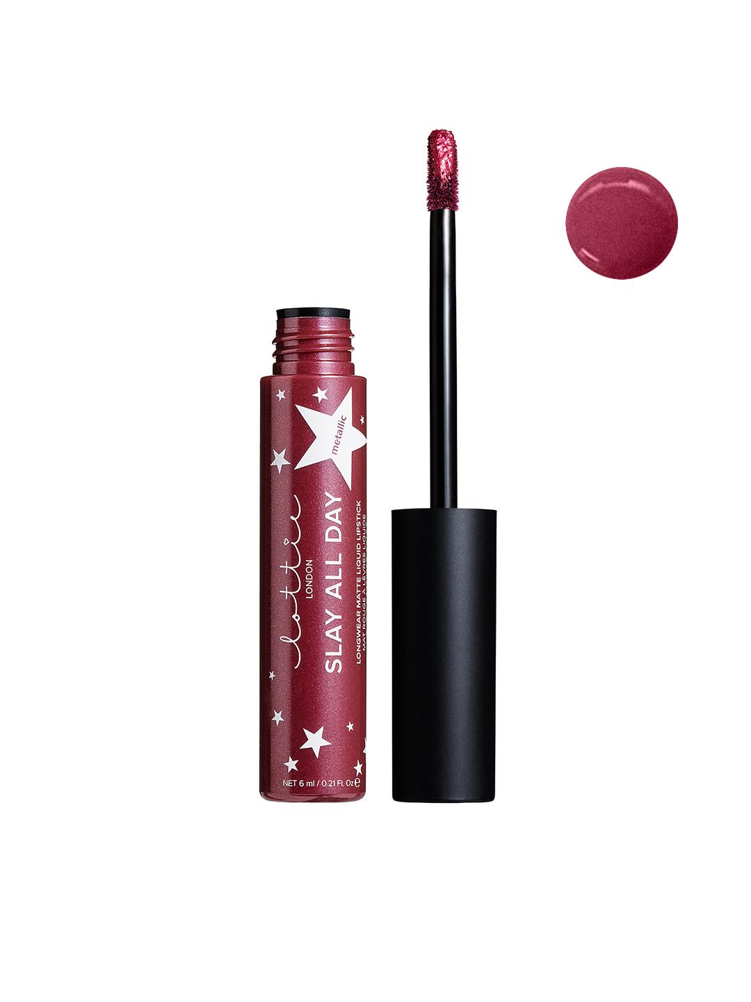 Lottie London Slay All Day Metallic Liquid Lipstick 6ml - Boy Bye