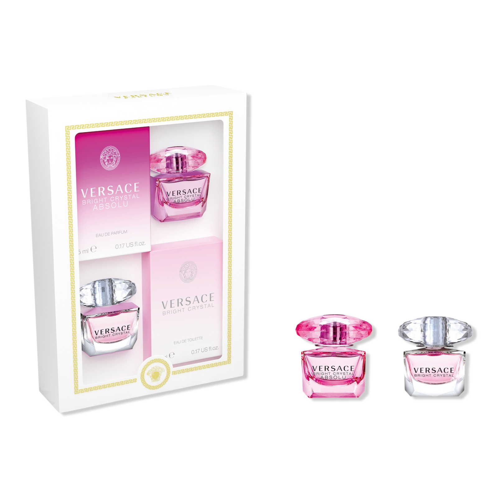 Versace Gift Set 30ml Bright Crystal EDT + 30ml Bright Crystal Absolu EDP