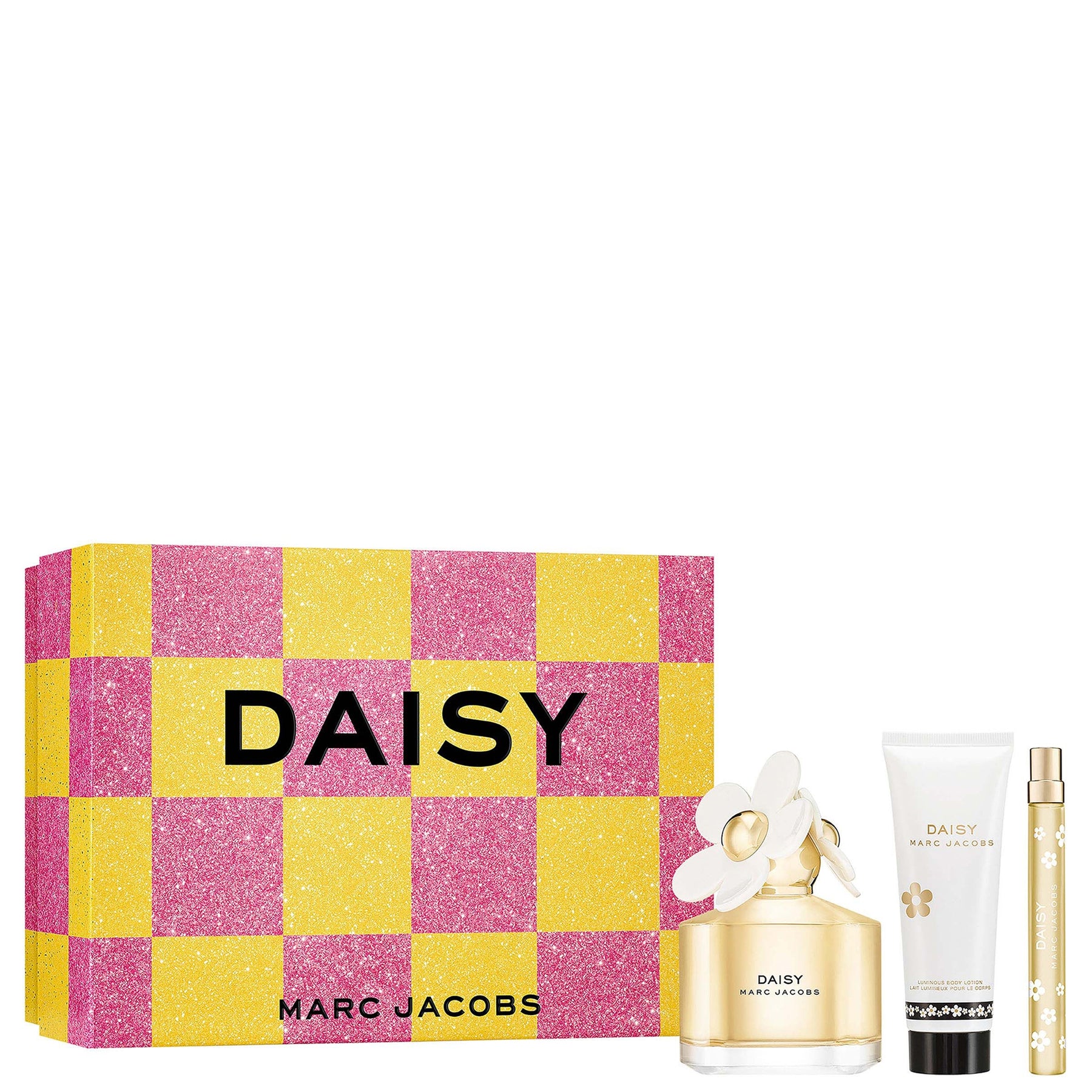 Marc Jacobs Daisy Gift Set 100ml EDT + 75ml Body Lotion + 10ml EDT