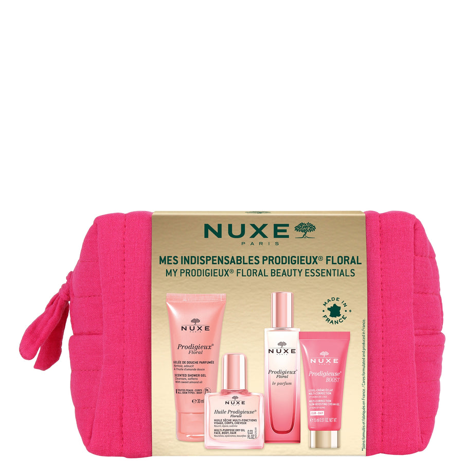Nuxe Travel Essentials Set: Prodigieux Scented Body Lotion 100ml + Prodigieuse Oil 100ml + Shower Gel 100ml