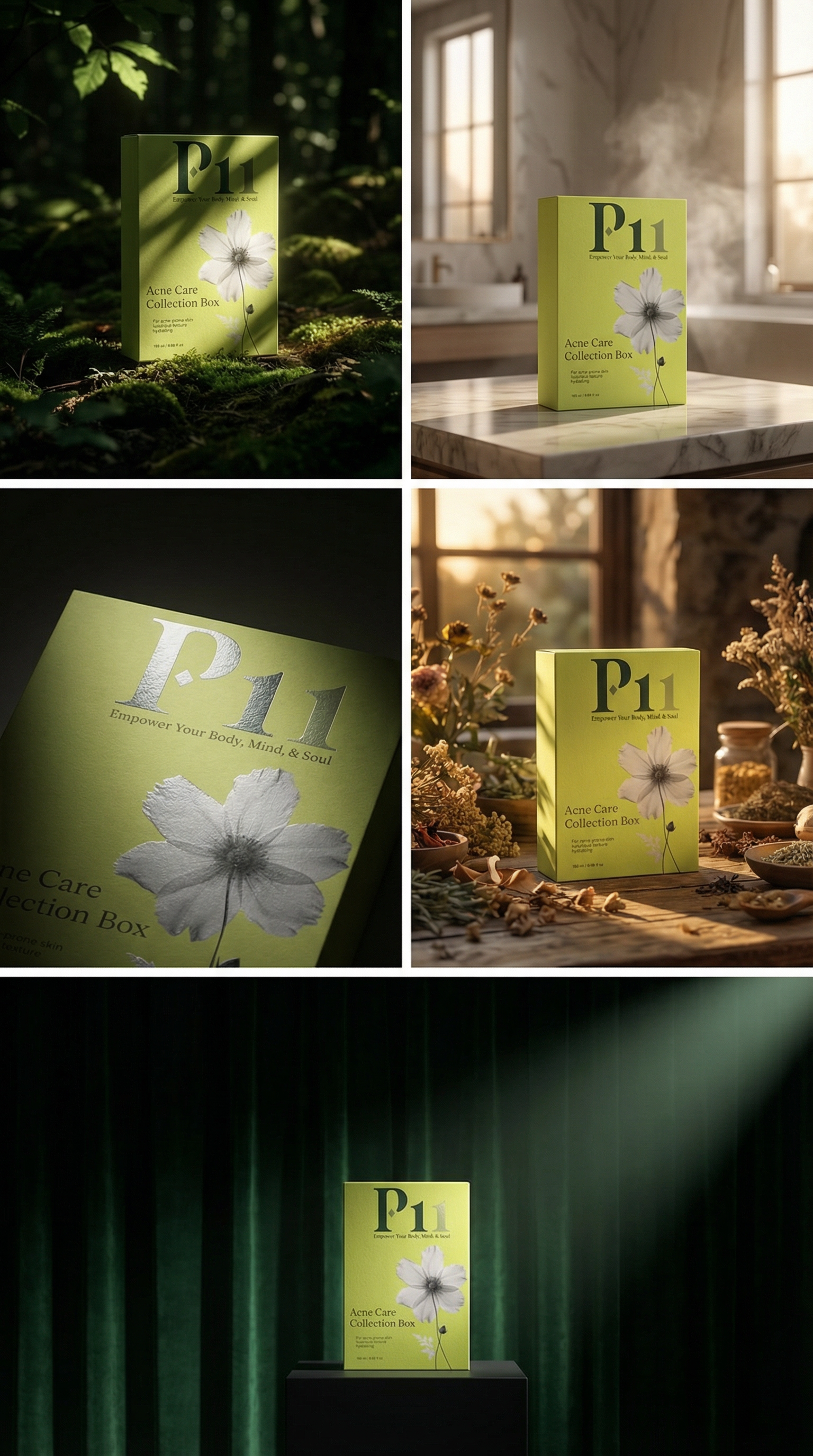 P-11 Acne Care Collection Box | Complete Acne Skincare Routine Set UK | P-Eleven