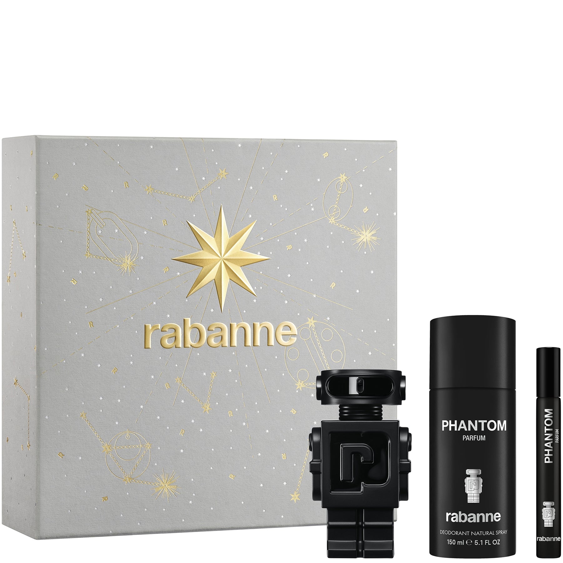 Paco Rabanne Phantom Parfum Gift Set 50ml EDP + 10ml EDP + 150ml Deodorant Spray