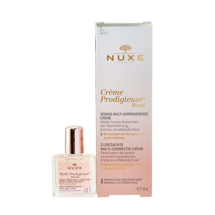 Nuxe Creme Prodigieuse Gift Set 40ml Boost Multi-Correction Silky Cream + 40ml Very Rose 3 in 1 Soothing Micellar Water