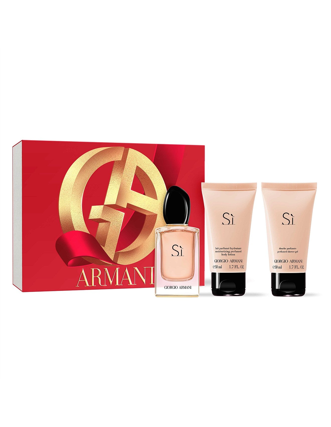 Giorgio Armani Si Gift Set 50ml EDP + 50ml Body Lotion + 50ml Shower Gel