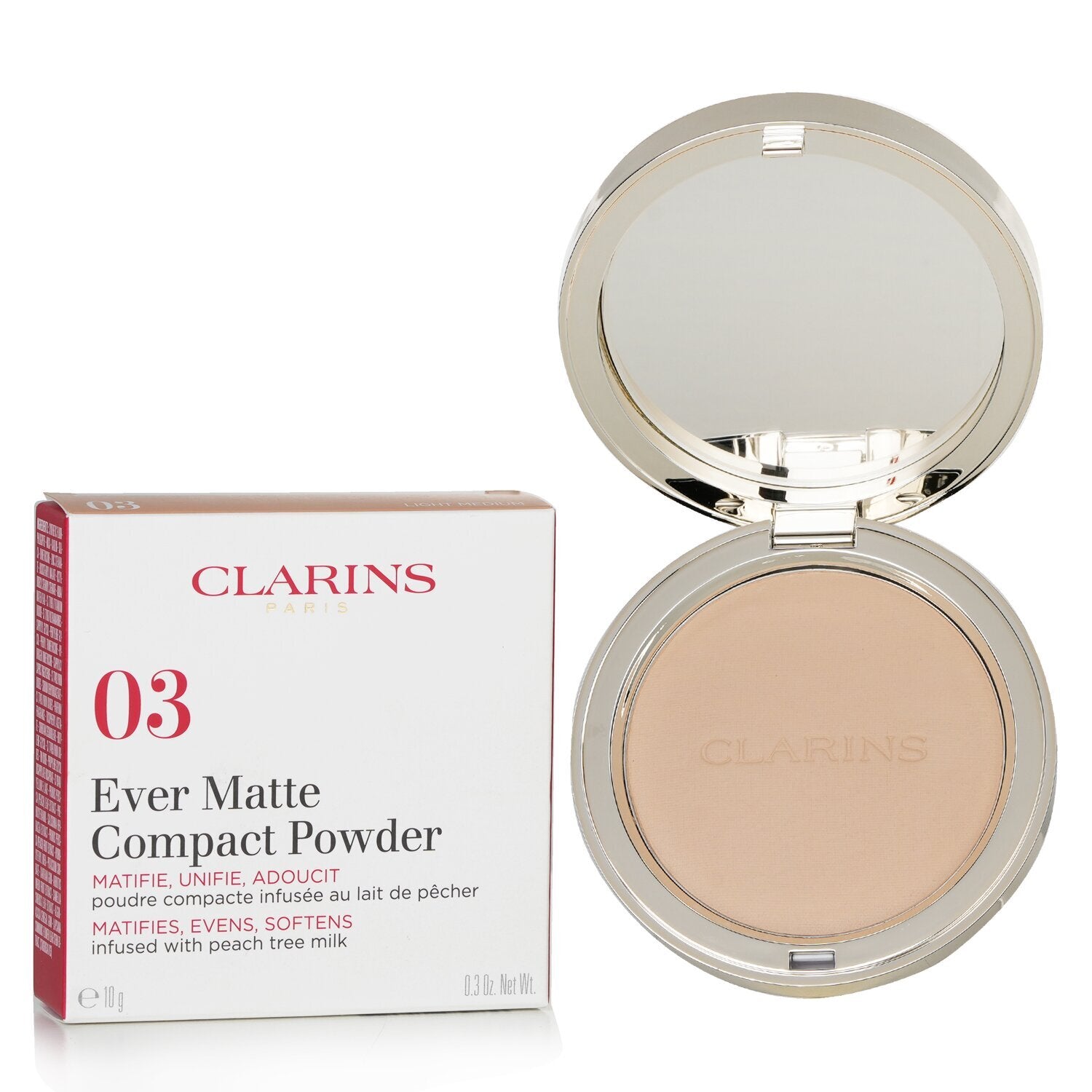 Clarins Ever Matte Compact Powder 10g - 03 Light Medium