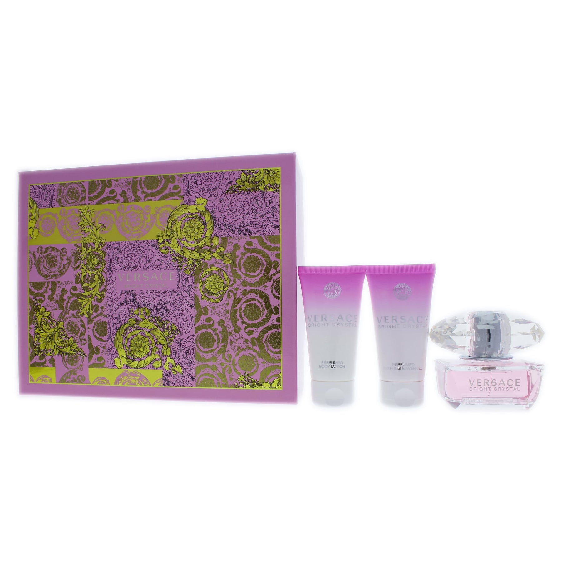 Versace Bright Crystal Gift Set 50ml EDT + 100ml Body Lotion