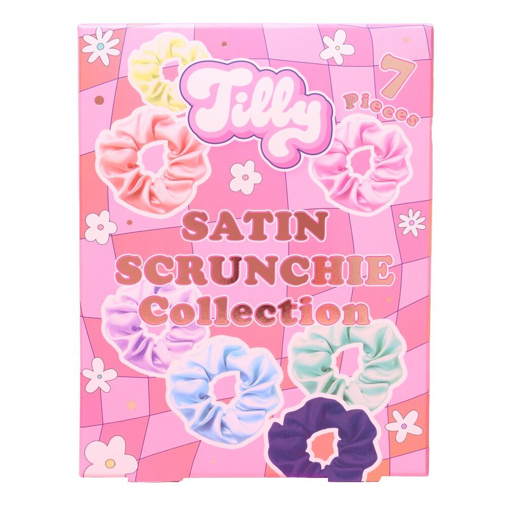 Tilly Satin Scrunchie Collection Gift Set 7 Pieces