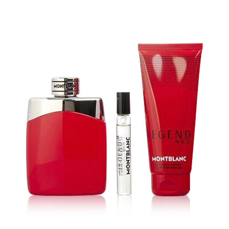 Mont Blanc Legend Gift Set 100ml EDT + 100ml Shower Gel + 7.5ml EDT