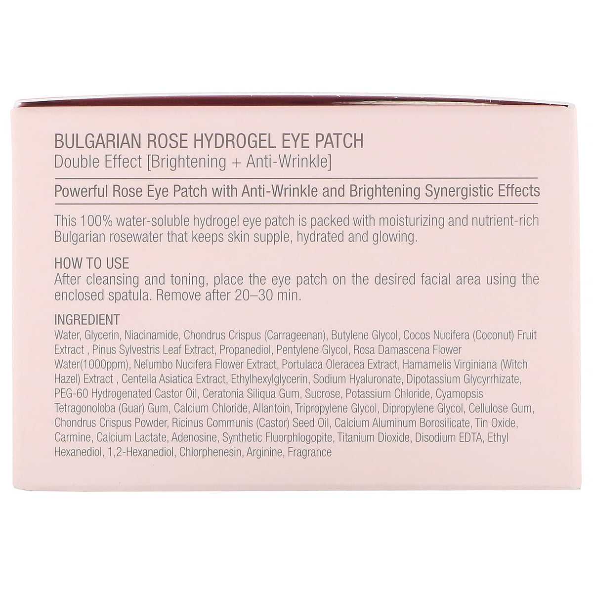 Heimish Bulgarian Rose Water Hydrogel Eye Patches - 60 Pieces