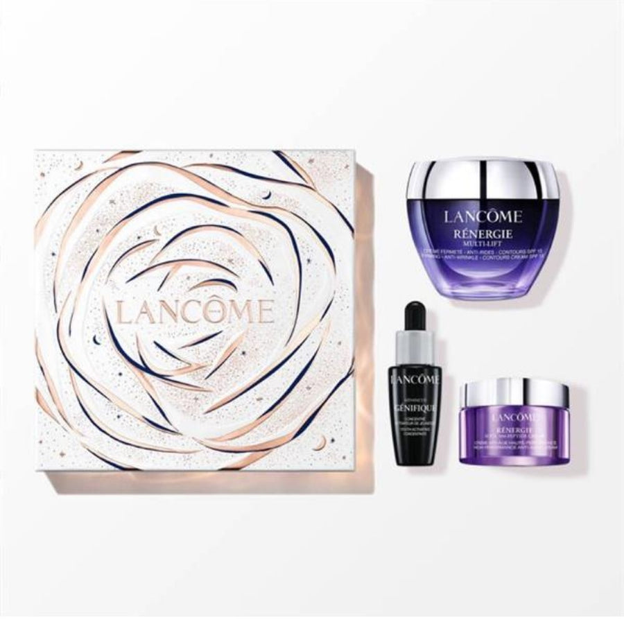 Lancôme Rénergie Multi-Lift Gift Set 15ml Night Cream + 5ml Eye Cream + 100ml Rose Scrub + Hypnose Mascara Noir