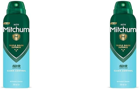 Mitchum Men Triple Odor Defense Clean Control 48HR Protection Deodorant Spray 200ml