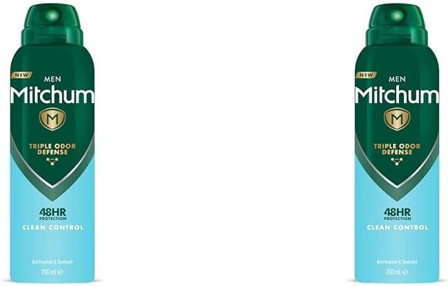 Mitchum Men Triple Odor Defense Clean Control 48HR Protection Deodorant Spray 200ml