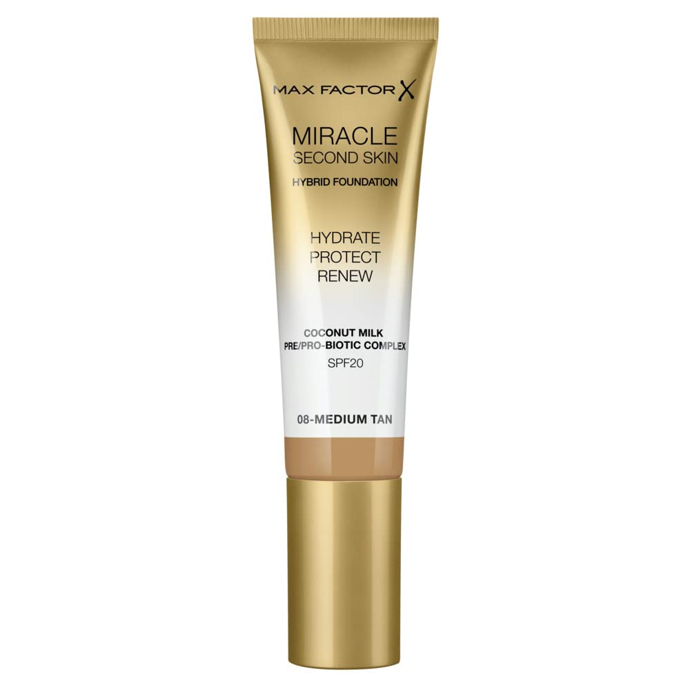 Max Factor Miracle Touch Second Skin Foundation SPF20 30ml - 4 Light Medium