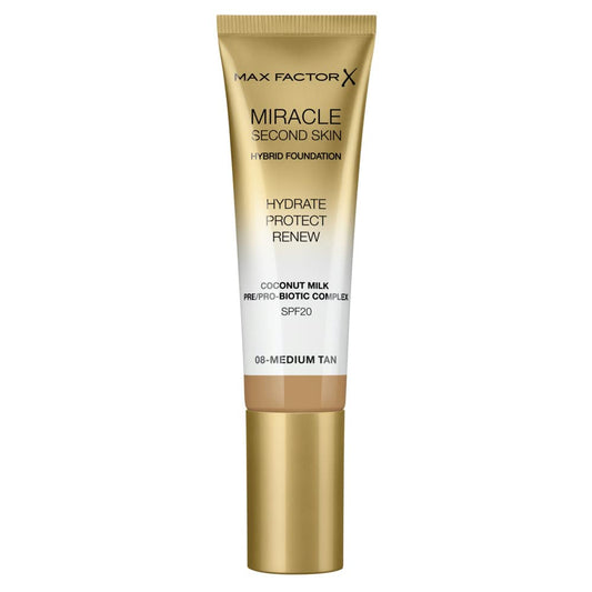 Max Factor Miracle Touch Second Skin Foundation SPF20 30ml - 4 Light Medium