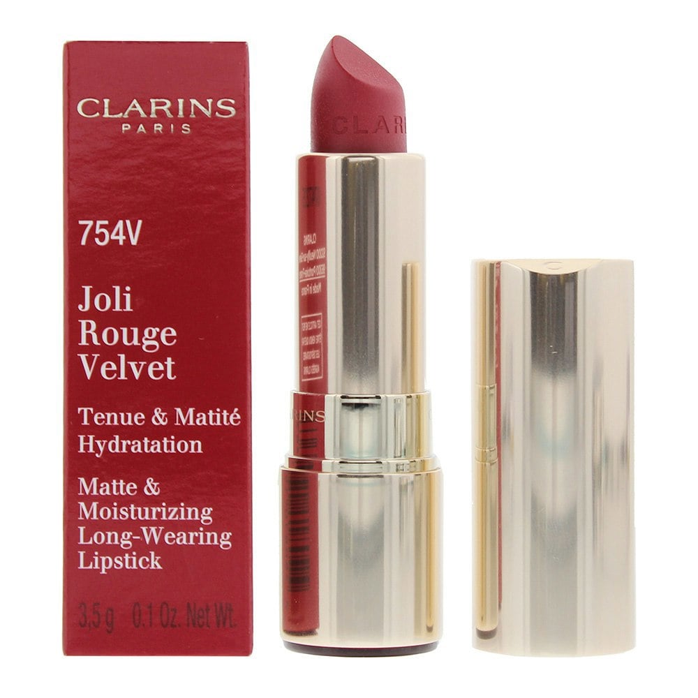 Clarins Joli Rouge Velvet Lipstick 3.5g - 754V Deep Red