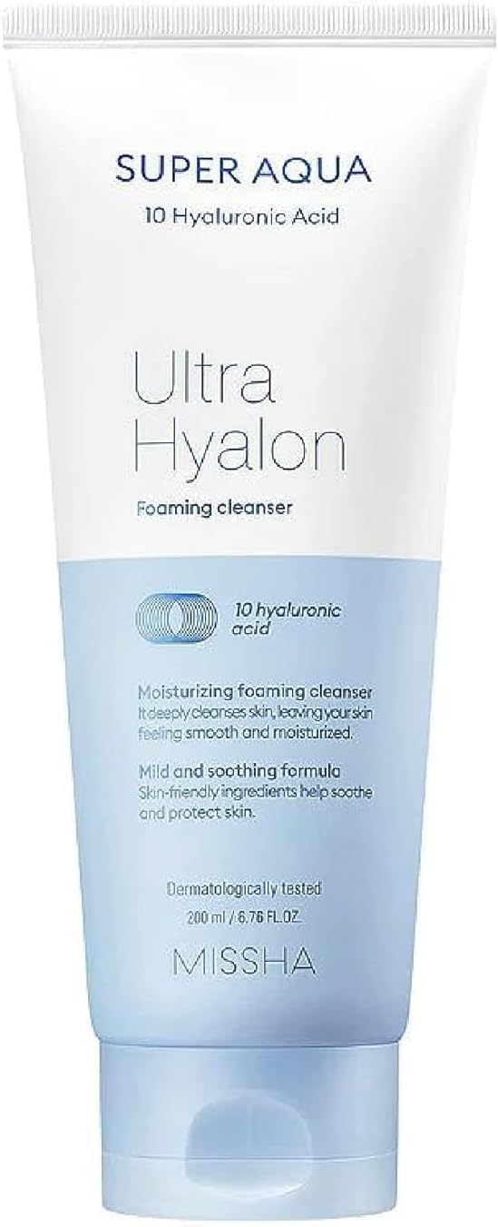 Missha Super Aqua Ultra Hyalron Foaming Cleanser 200ml