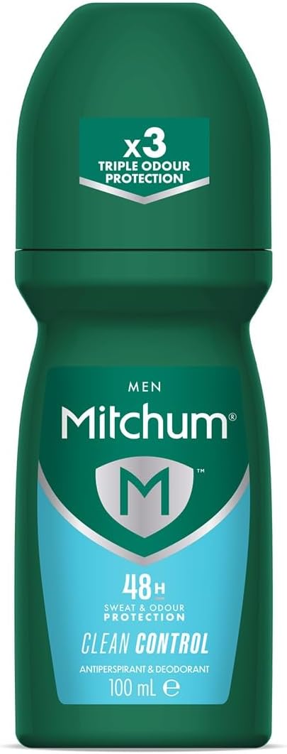 Mitchum Men Clean Control 48HR Protection Roll-On Deodorant 100ml