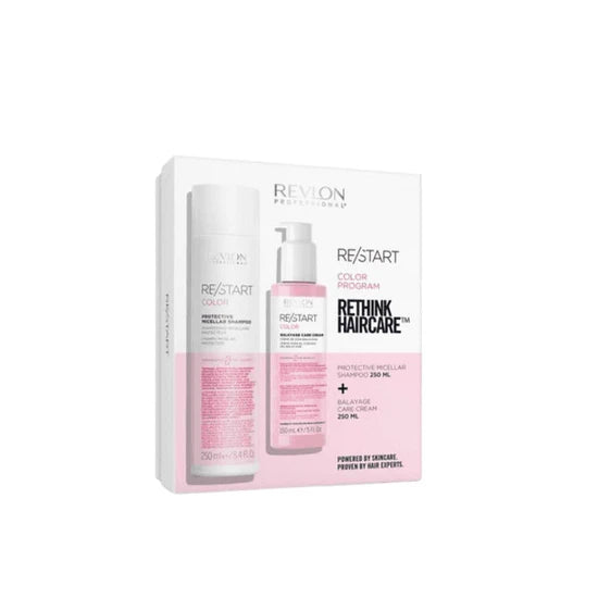 Revlon Restart Colour Gift Set - Protective Micellar Shampoo 250ml + Balayage Care Cream 150ml