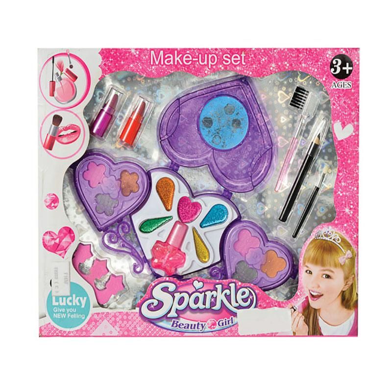 Cent Pur Cent CPC Kids K3 Marthe Make-Up Gift Set 6 Pieces (This gift set contains:  Lip Stick Eyeshadow Face Diamonds Setting Spray Hair Clip 2x Makeup Brush)