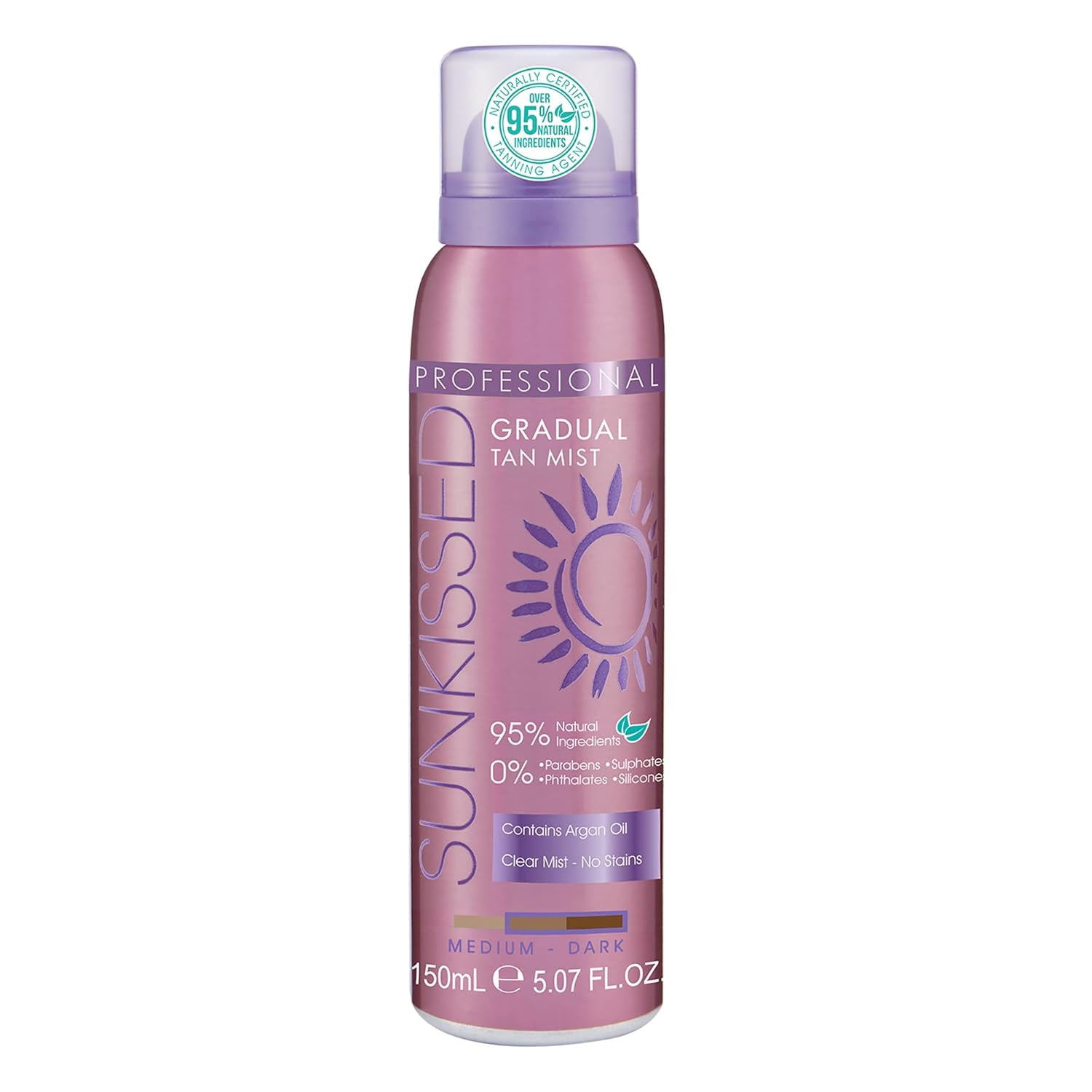 Sunkissed 95 Percent Tinted Gradual Tan 200ml - Medium-Dark